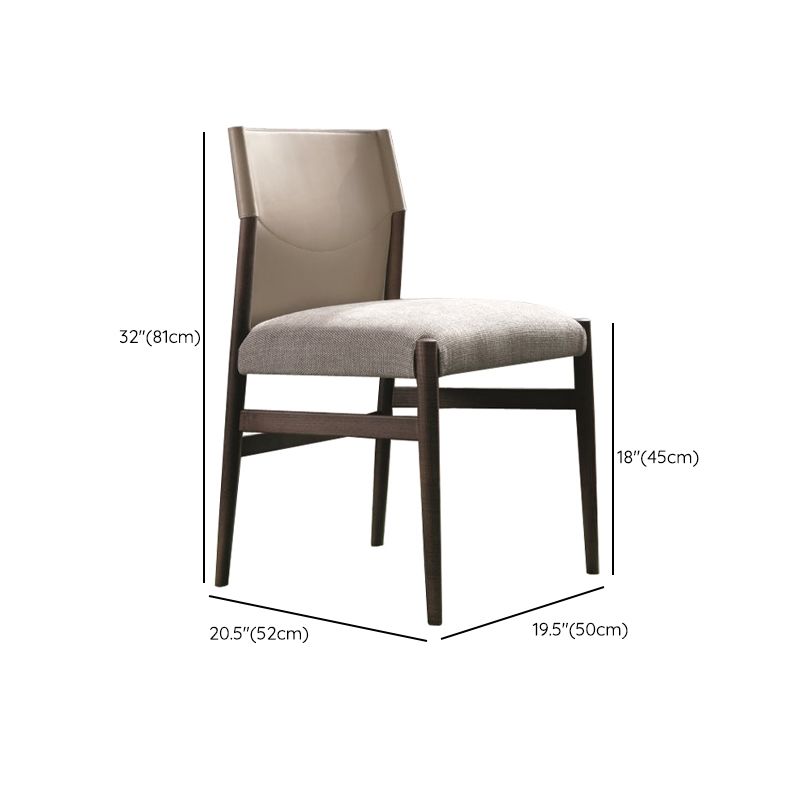 Dining Room Industrial Dining Chair Upholstered Solid Wood Side Chair Clearhalo 'Dining Chairs' 'Dining Tables & Seating' 'dining_chair' 'furn' 'furn_dining_chair' 'Furniture' 'Kitchen & Dining Furniture' 1200x1200_b0bb9b15-654a-49ca-9472-818733a8631f