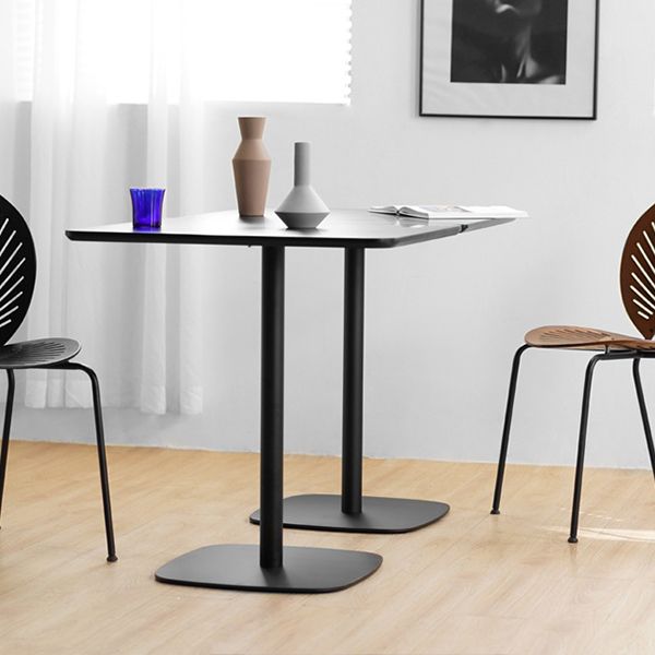 Square Esszimmertisch mitteldichte Faserplattentisch mit Sockelbasis