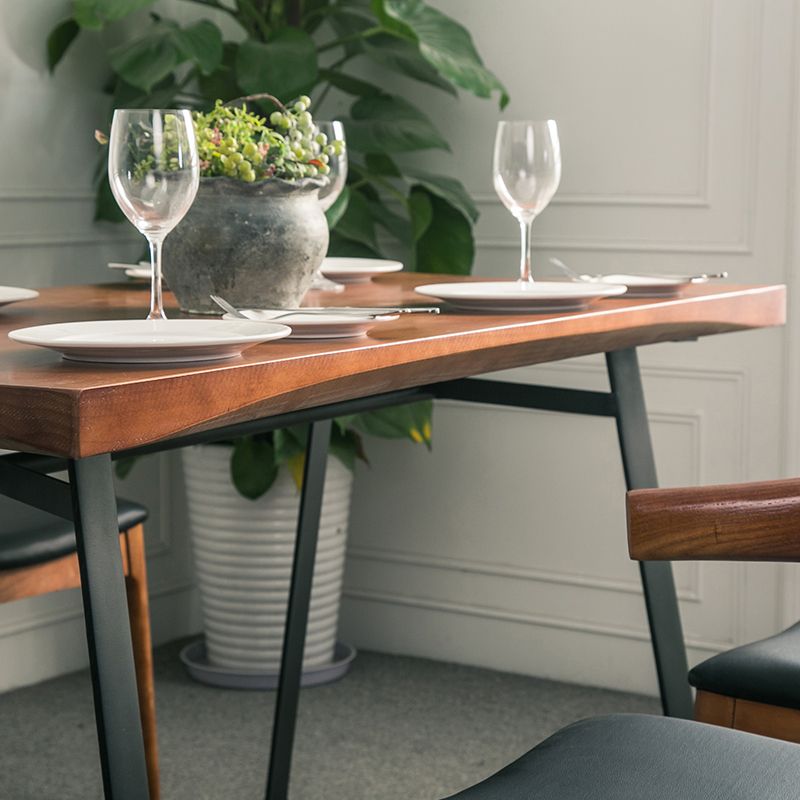 Rechteck Esstisch Kiefer Massivholz Esstisch mit Schlittenbasis