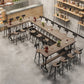 Solid Wood Bistro Bar Table Rectangle Black Base Bar Table for Dining Room Clearhalo 'Bar Furniture' 'Bar Tables' 'bar_tables' 'furn' 'furn_bar_tables' 'Furniture' 'Kitchen & Dining Furniture' 1200x1200_b0bce2a1-0887-4c7f-b478-09bf86b882ea
