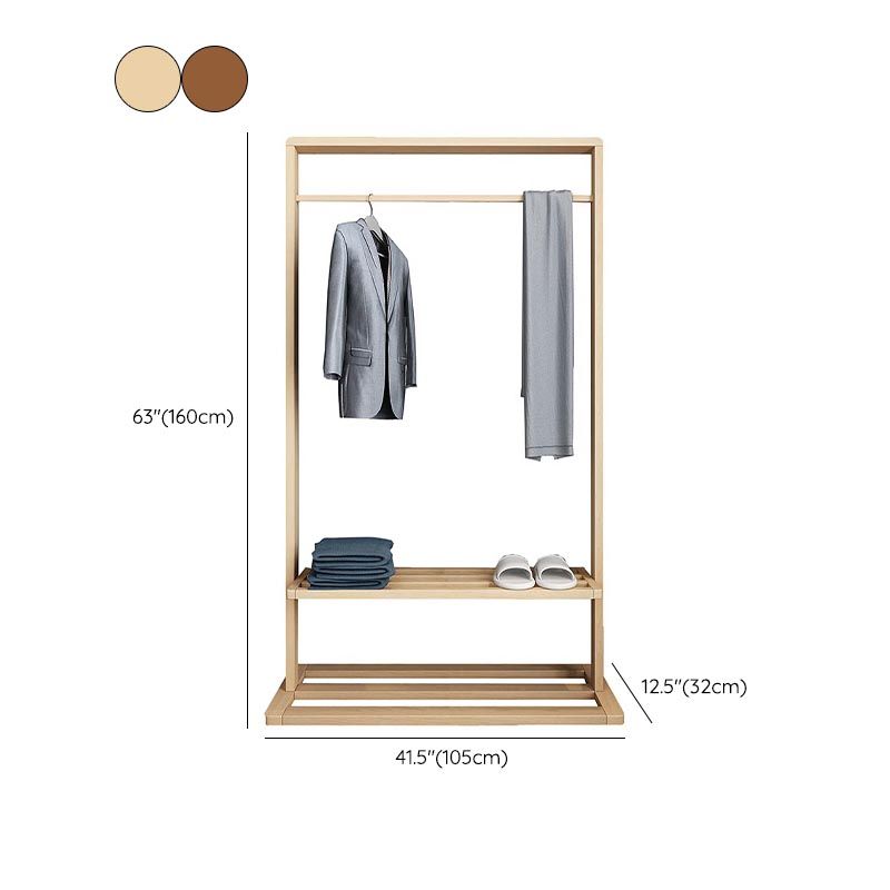 Contemporary Storage Wardrobe Bedroom Wooden Armoire with Shelves Clearhalo 'Armoires & Wardrobes' 'armoires_wardrobes' 'Bedroom Furniture' 'furn' 'furn_armoires_wardrobes' 'Furniture' 1200x1200_b0bd3b7f-7af5-46bb-a38b-0c6d0a76ba74