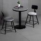 Taburete de bar moderno sin brazos con respaldo, taburete de hierro con cojín de terciopelo para Bar