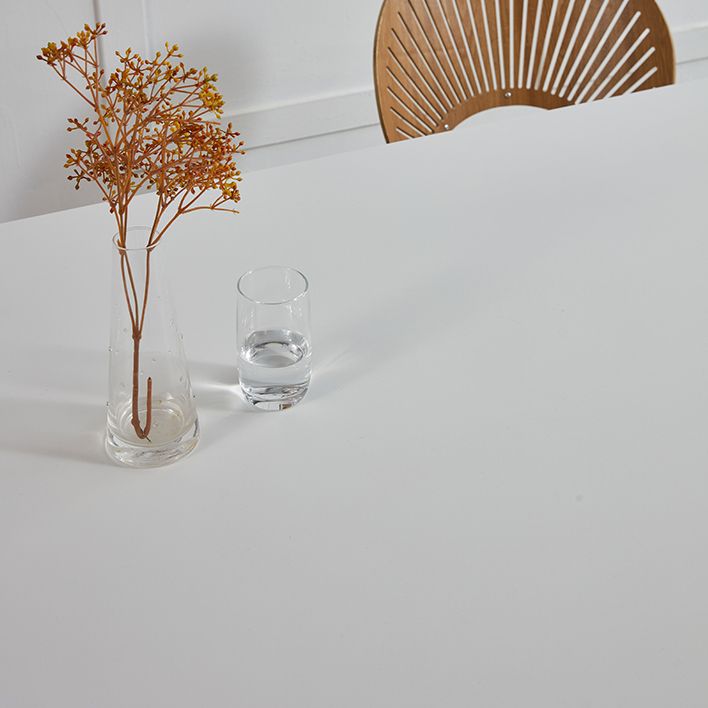 Contemporary Sintered Stone Standard Dining Set Rectangle Kitchen Dining Set in White Clearhalo 'Dining Room Sets' 'Dining Tables & Seating' 'dining_room_set' 'furn' 'furn_dining_room_set' 'Furniture' 'furniture_dining_room_set' 'Kitchen & Dining Furniture' 'kitchen&dining_furn' 'kitchen' 1200x1200_b0c06d44-0823-4f2c-918a-53432be870a3