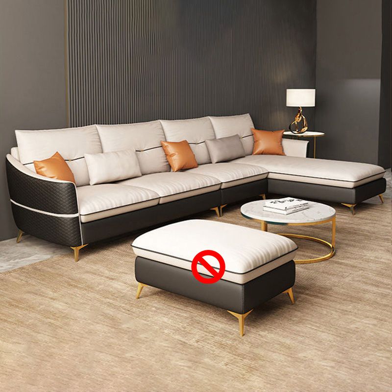 Faux en cuir en cuir, résistant aux taches, 66,9 "W pour le salon