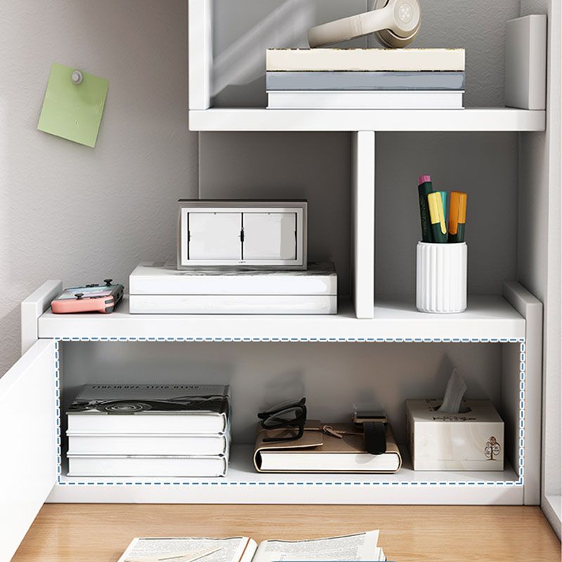 Geometry Artificial Wood Bookshelf Modern Open Storage Bookcase