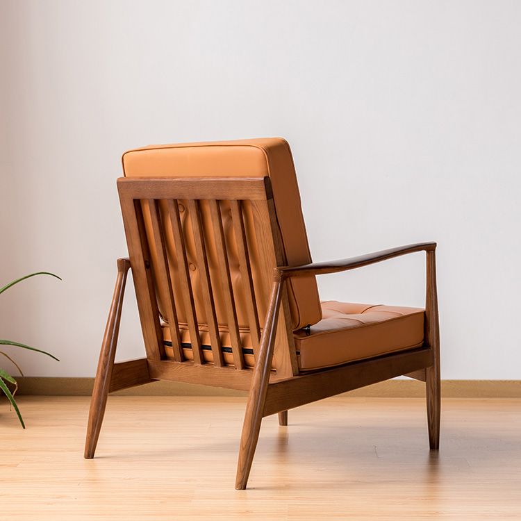 Basic Four Legs Lounge Chair Contemporary Tufted Cushions Accent Armchair Clearhalo 'Accent Chairs' 'accent_chairs' 'Chairs & Seating' 'furn' 'furn_accent_chairs' 'Furniture' 'Living Room Furniture' 1200x1200_b0c3e375-4311-40b1-9181-a3454aacf000