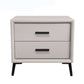 Two Drawer Solid Color Wood Nightstand 19.2"Tall Night Table Clearhalo 'Bedroom Furniture' 'furn' 'furn_night_stand' 'Furniture' 'night_stand' 'Nightstands' 1200x1200_b0c45f34-82a4-48e8-ace7-c6c2fd3a9a6b