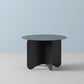 Mid-Century Modern Round Coffee Table with Iron Top and 4 Legs Clearhalo 'Coffee & Accent Tables' 'Coffee Tables' 'coffee_tables' 'furn' 'furn_coffee_tables' 'Furniture' 'Living Room Furniture' 1200x1200_b0cae7ba-4b08-49af-9dc5-cebf698921b7