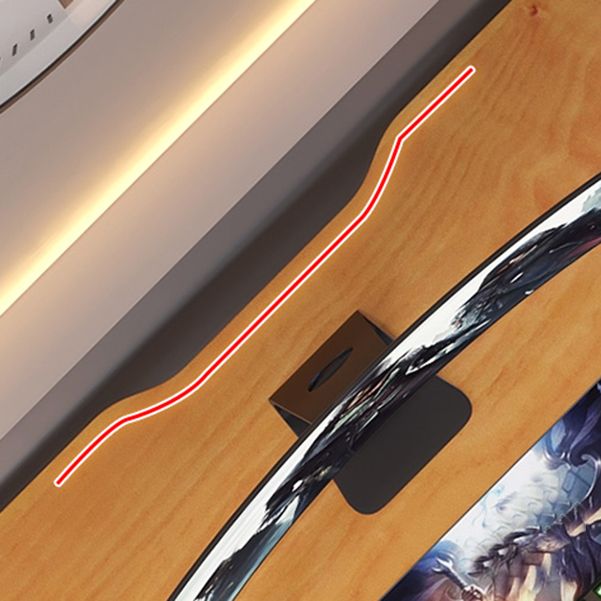 Escritorio ergonómico de 29.5 pulgadas escritorio amarillo rectangular escritorio de oficina