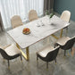 Luxury 1/2/5/7 Pieces Dining Set Sintered Stone Dining Table Set with Leather Chairs Clearhalo 'Dining Room Sets' 'Dining Tables & Seating' 'dining_room_set' 'furn' 'furn_dining_room_set' 'Furniture' 'furniture_dining_room_set' 'Kitchen & Dining Furniture' 'kitchen&dining_furn' 'kitchen' 1200x1200_b0cef7b0-5a00-4e25-ba83-d453916595f9