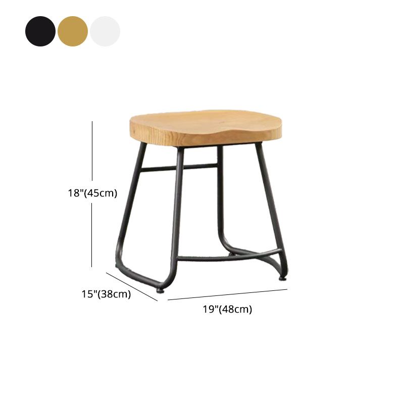 Industrial Style Bar-stool with Sled Round Saddle Seat Counter Stool for Kitchen Clearhalo 'Bar Furniture' 'Bar Stools' 'bar_stools' 'furn' 'furn_bar_stools' 'furniture_bar_stools' 'Kitchen & Dining Furniture' 'kitchen&dining_furn' 'kitchen' 'kitchen_furn' Furniture' 1200x1200_b0cf5305-0781-43c6-a4d5-8c8fe7861f60