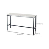Moderner Style Bar Table Faux Marmor fester Bistro -Bar Schreibtisch mit Fußstütze