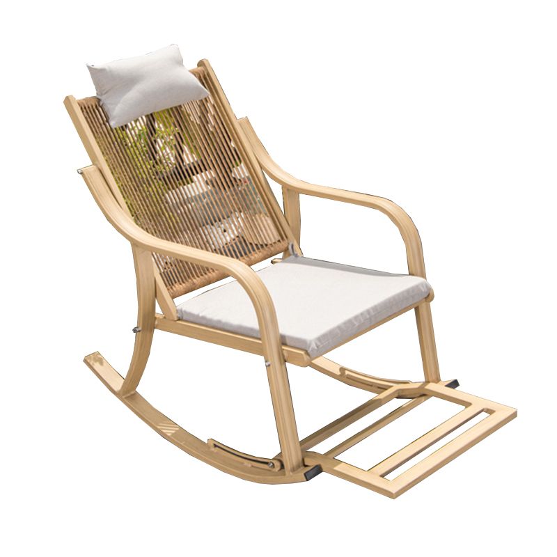 Chaise de fauteuil inclinable contemporain et fauteuil inclinable en osier avec oreiller