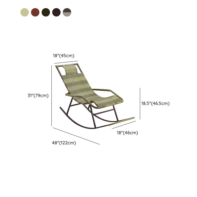 Indoor Rattan Rocking Chair Mid-Century Modern Rocking Chair Clearhalo 'Chairs & Seating' 'furn' 'furn_rocking_chairs' 'Furniture' 'Living Room Furniture' 'Rocking Chairs' 'rocking_chairs' 1200x1200_b0d310a6-40ee-4cea-9aff-65172c770171