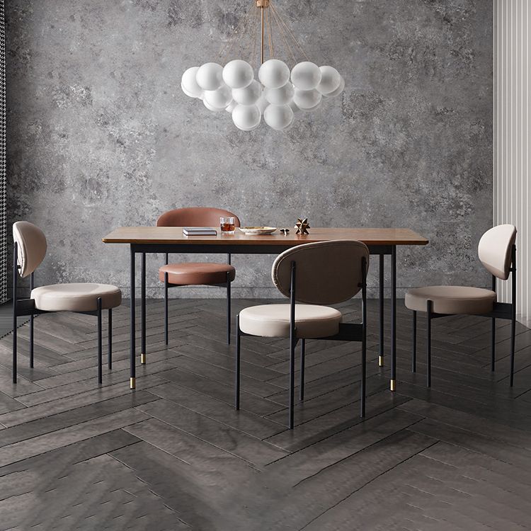 Contemporary Kitchen Dining Chair Open Back Dining Side Chair