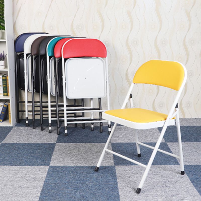 Contemporary Style Dining Chair Dining Armless Folding Side Chair with Metal Legs Clearhalo ' kitchen&dining_furn' 'Dining Chairs' 'Dining Tables & Seating' 'dining_chair' 'furn' 'furn_dining_chair' 'Furniture' 'furniture_dining_chair' 'Kitchen & Dining Furniture' 'kitchen' 1200x1200_b0d7c7f5-4348-4258-9410-7f461c362fbb