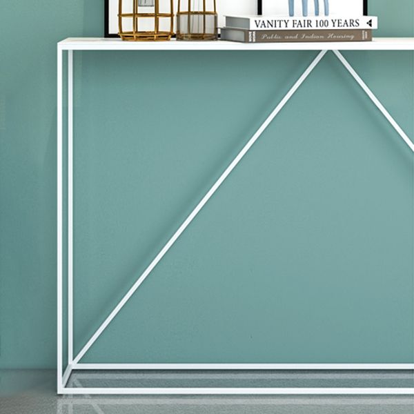 Contemporary Rectangle Console Accent Table Antique Finish Sofa Table