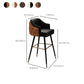 Tabouret de comptoir de dossier d'accoudoir moderne tabouret de Bar de café en fer avec coussin et pédale