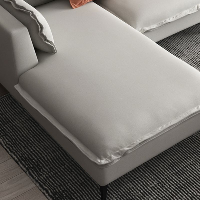 129.92"L X 70.87"W X 34.65"H Modern Sofa Cushions Square Arm Sectional with Chaise Clearhalo 'furn' 'furn_sectionals' 'Furniture' 'furniture_sectionals' 'Living Room Furniture' 'Sectionals' 1200x1200_b0d8b779-b43a-49cd-863c-a4bd6e5c0473