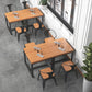 Industrial Style Solid Wood Dining Table Square Table with Trestle Base for Dinning Room Clearhalo ' dining_table' 'Dining Tables & Seating' 'Dining Tables' 'furn' 'furn_dining_table' 'Furniture' 'furniture_dining_table' 'Kitchen & Dining Furniture' 'kitchen&dining_furn' 'kitchen' 'kitchen_dining_table' 1200x1200_b0d932c5-5da1-4b30-9a6c-6497cb65c8b4