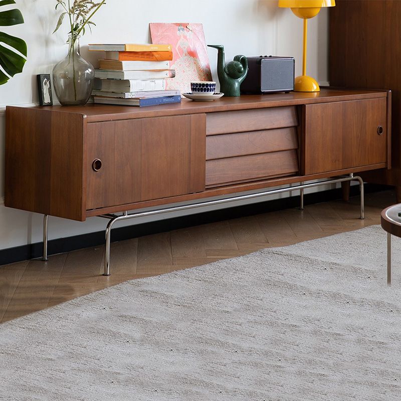 Console televisiva moderna di TV in legno da 21 "con cassetti per soggiorno