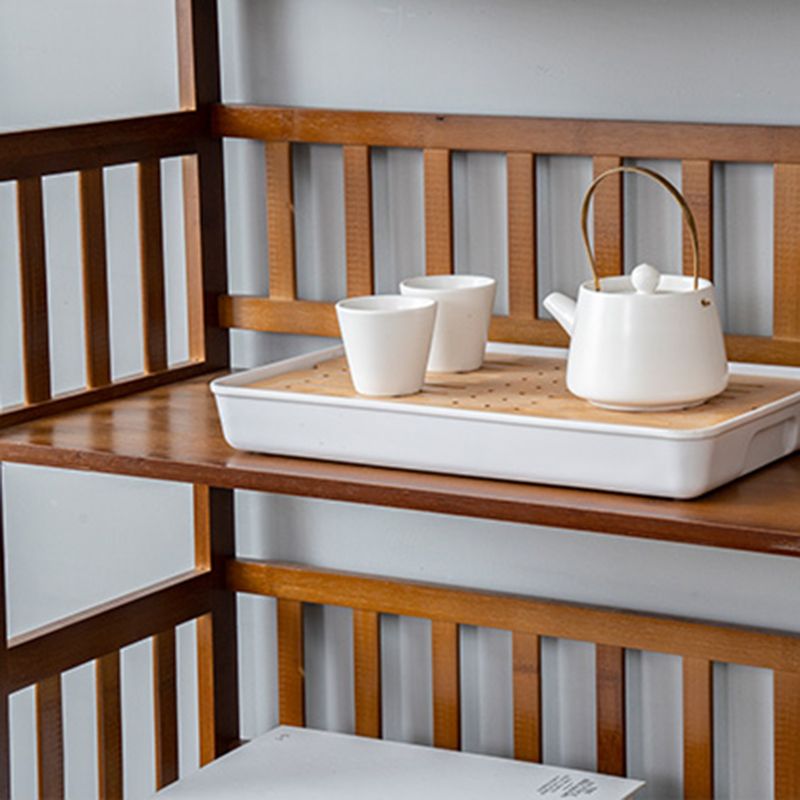 Bibliothèque en bambou standard de la bibliothèque standard à l'arrière contemporain pour le bureau à domicile