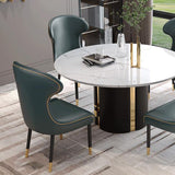 Scandinavian Style Wingback Side Chair Leather Dining Armless Chairs for Home Use Clearhalo ' kitchen&dining_furn' 'Dining Chairs' 'Dining Tables & Seating' 'dining_chair' 'furn' 'furn_dining_chair' 'Furniture' 'furniture_dining_chair' 'Kitchen & Dining Furniture' 'kitchen' 1200x1200_b0da26ba-0d8f-41b7-9c62-3a45cfab6fa3