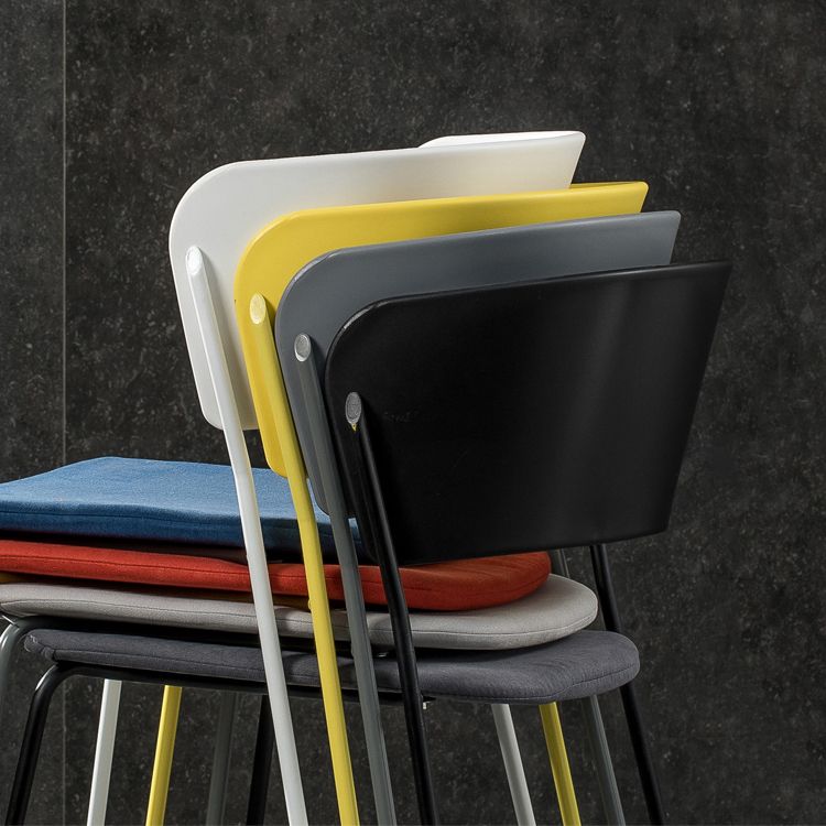 Contemporary Dining Chairs Armless Side Chairs with Metal Legs for Kitchen Clearhalo ' kitchen&dining_furn' 'Dining Chairs' 'Dining Tables & Seating' 'dining_chair' 'furn' 'furn_dining_chair' 'Furniture' 'furniture_dining_chair' 'Kitchen & Dining Furniture' 'kitchen' 1200x1200_b0da566d-5816-4343-baf8-7b9aa4eebbc7