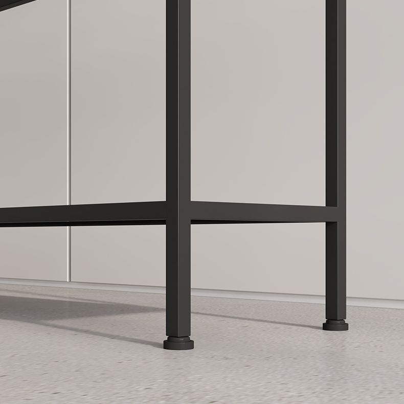 Contemporary Rectangle Console Accent Table Antique Finish Console Sofa Table in Metal Clearhalo 'Console Tables' 'console_tables' 'Entry & Mudroom Furniture' 'furn' 'furn_console_tables' 'Furniture' 1200x1200_b0da7e7e-05fe-47ee-8c14-0ed140f0b7bd