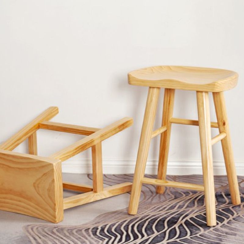 Modern Armless Backless Counter Stool Wood Cashier Bar Stool with Seat and Pedal Clearhalo 'Bar Furniture' 'Bar Stools' 'bar_stools' 'furn' 'furn_bar_stools' 'Furniture' 'Kitchen & Dining Furniture' 1200x1200_b0dac291-4cf5-49d0-bcbd-9111b5dd1c15