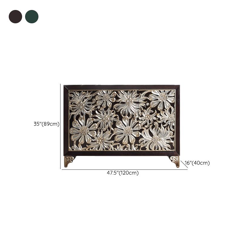 Glam -stijl verstelbare rekken sideboard houten kasten buffettafel