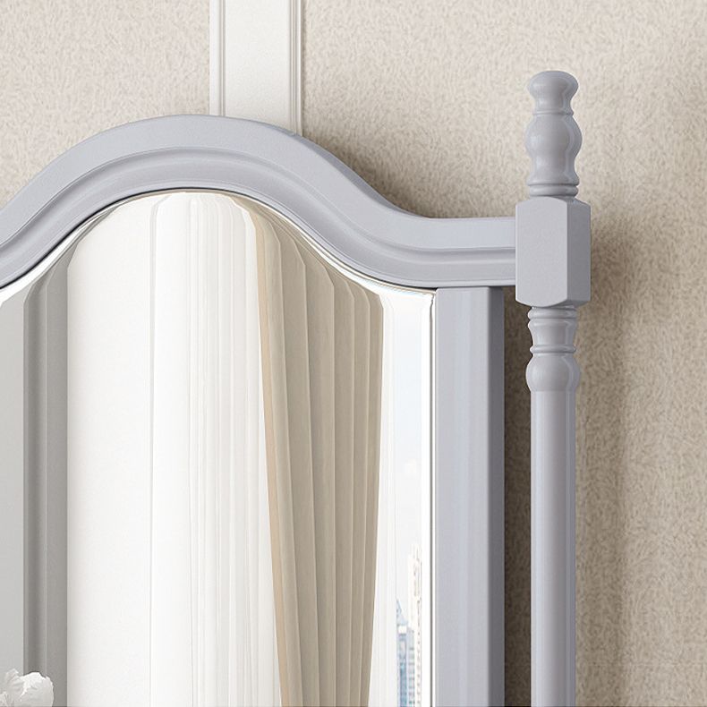 Tabouret de coiffeuse de maquillage en bois en bois massif de 2 titres