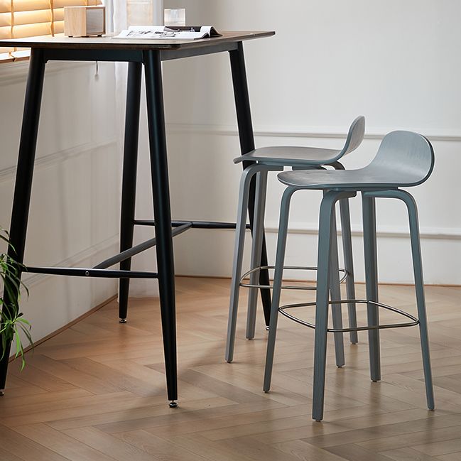 Indoor Armless Low Back Bar Height Stool Beech Solid Wood Bar Stool Clearhalo 'Bar Furniture' 'Bar Stools' 'bar_stools' 'furn' 'furn_bar_stools' 'Furniture' 'Kitchen & Dining Furniture' 1200x1200_b0dc310c-5d3f-4c35-9153-5ef8f3f477e3