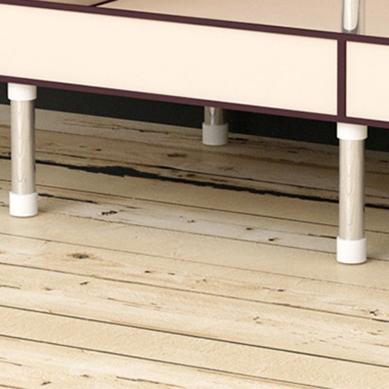 Metal and Fabric Wardrobe Industrial Style Minimalist Rectangular Bedroom Wardrobe Closet Clearhalo 'Armoires & Wardrobes' 'armoires_wardrobes' 'Bedroom Furniture' 'furn' 'furn_armoires_wardrobes' 'Furniture' 1200x1200_b0dd4ffa-334e-419c-af95-db7029e8ba70