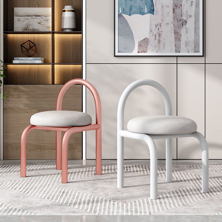 Nodic Style Linen Fabric Dining Chair Armless Open Back Chairs Clearhalo 'Dining Chairs' 'Dining Tables & Seating' 'dining_chair' 'furn' 'furn_dining_chair' 'Furniture' 'furniture_dining_chair' 'Kitchen & Dining Furniture' 1200x1200_b0de2bdb-673c-4b79-bb82-d67e49572cf7