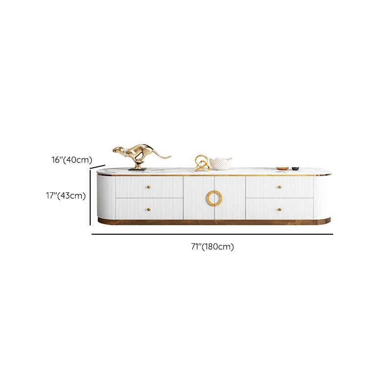 Contemporary TV Media Console Stone TV Console with 4 Drawers Clearhalo 'furn' 'furn_tv_stands_entertainment_centers' 'Furniture' 'Living Room Furniture' 'TV Stands & Entertainment Centers' 'TV Stands & Media Storage Furniture' 'tv_stands_entertainment_centers' 1200x1200_b0deb212-a034-4800-b204-a598f3f789b9