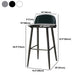 Contemporary Bar-stool Plastic Counter Bar Stool with Plastic Legs