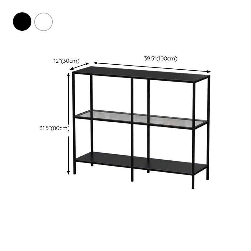 Eigentijdse console accenttabel antieke afwerking rechthoek sofa console tabel in metaal