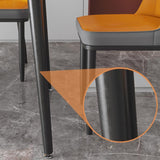 Industrial Stone Dining Table Rectangle Dining Table with 4 Legs