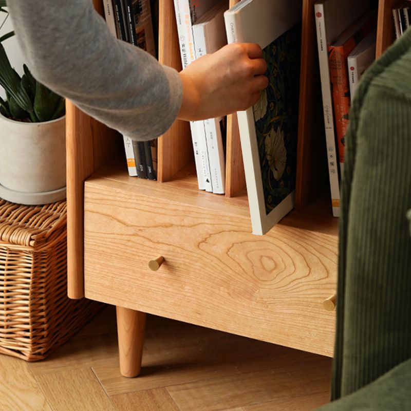 Tavolo d'angolo contemporaneo largo da 12 "tavolino a 4 gambe in legno massiccio