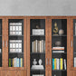Hedendaagse ingenieur Wood Bookshelf Gesloten Back Case met deur voor thuiskantoor