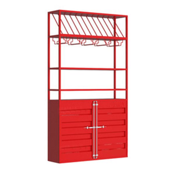 31.5 "L X 9.8" W X 70.9 "H工業用ワインホルダーラックメタルフロアワインラック付き棚付き