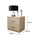 18 inch H Nightstand Imitatie Wood Lade opslag Modern bed nachtkastje
