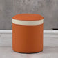 Orange Faux Leather Pouf Modern Pure Color Round Indoor Pouf Clearhalo 'furn' 'furn_ottomans_poufs' 'Furniture' 'Living Room Furniture' 'Ottomans & Poufs' 'ottomans_poufs' 1200x1200_b0e6a80d-2198-4e22-bbf7-d4f84b7c2d63