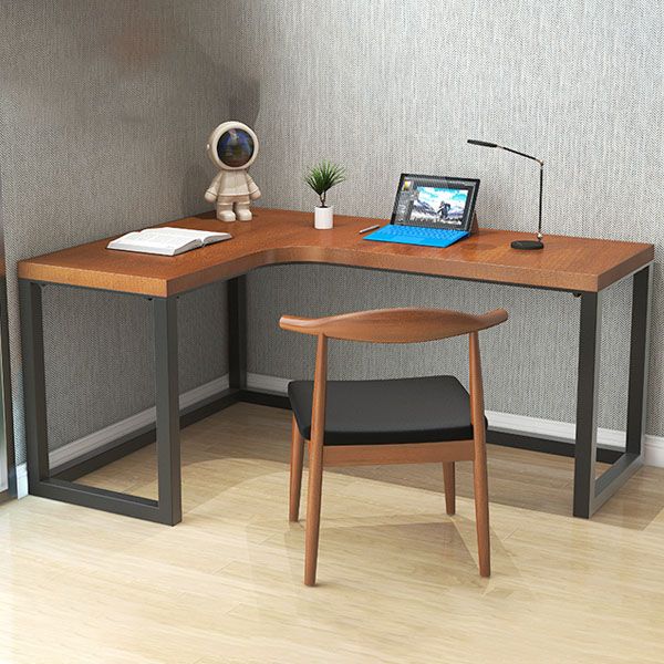 Solid Pinewood Home Writing Table Industrial L-Shape Office Table Clearhalo 'furn' 'furn_office_desk' 'Furniture' 'Office Desks' 'Office Furniture' 'office_desk' 1200x1200_b0e772c4-bc99-4a64-b773-94e053678143