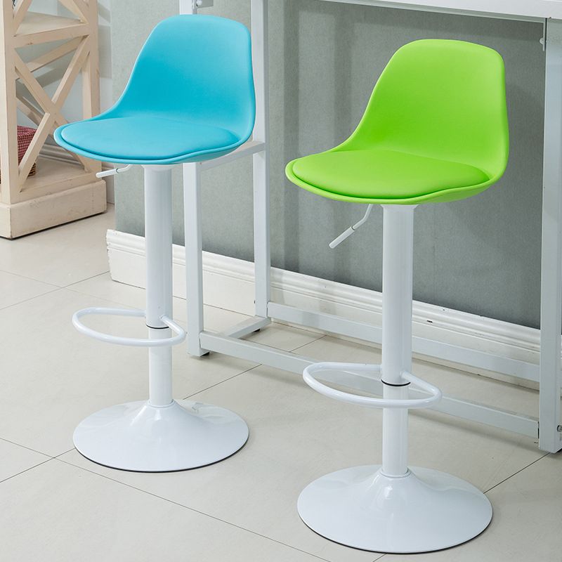 Contemporary Adjustable Height Bar Stool PU Leather Bar Stools for Kitchen Clearhalo 'Bar Furniture' 'Bar Stools' 'bar_stools' 'furn' 'furn_bar_stools' 'Furniture' 'Kitchen & Dining Furniture' 1200x1200_b0ea2d4f-3954-49a3-b0f2-179be52ea0a9