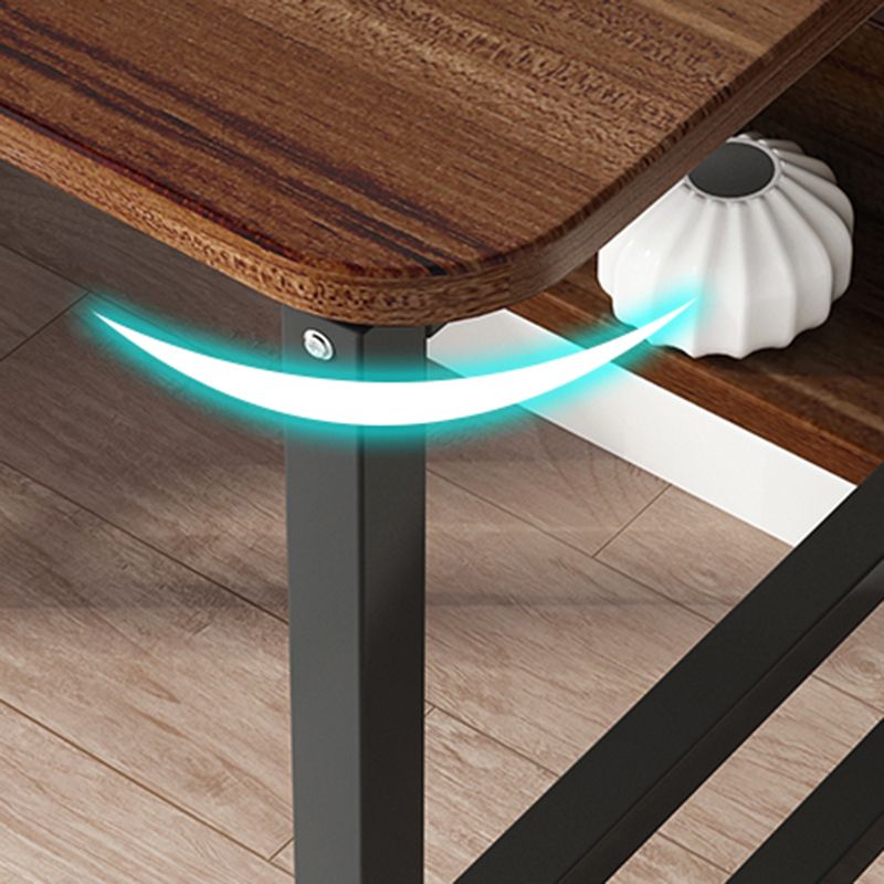 Escritorio industrial de computadora escritorio de oficina de madera fabricada rectangular para hogar y oficina