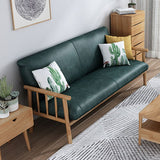 Contemporary Cushions Standard Tuxedo Arm Living Room Faux Leather Settee Clearhalo 'furn' 'furn_sofas' 'Furniture' 'Living Room Furniture' 'Sofa' 'sofas' 1200x1200_b0eb57d6-2b23-4155-8b1f-ea1f5ce102ff