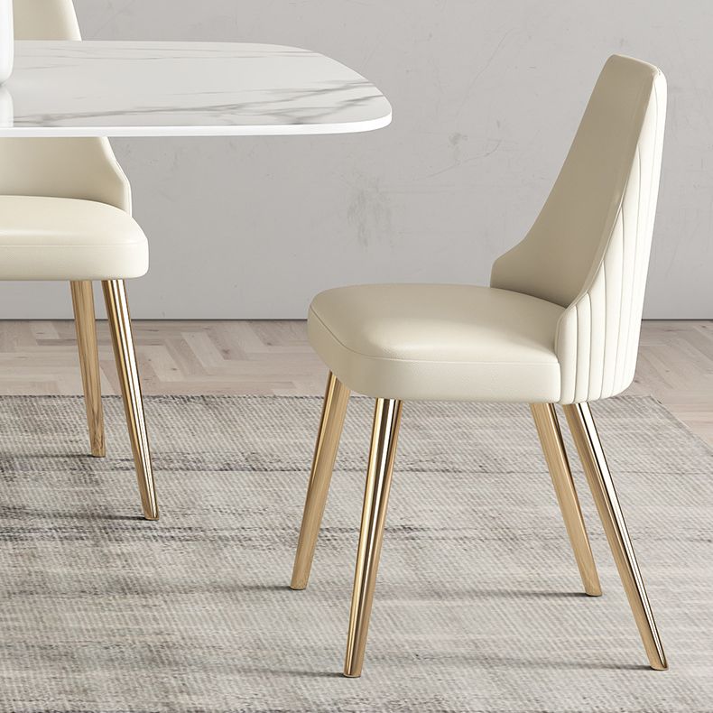Rectangle Traditional Luxury Dining Table Sintered Stone Table with White Pedestal Base Clearhalo ' dining_table' 'Dining Tables & Seating' 'Dining Tables' 'furn' 'furn_dining_table' 'Furniture' 'furniture_dining_table' 'Kitchen & Dining Furniture' 'kitchen&dining_furn' 'kitchen' 'kitchen_dining_table' 1200x1200_b0ee53c5-911d-44a5-a13a-a8352c184ac5