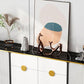 Sideboard Glam Sideboard in legno con porta e cassetto per soggiorno